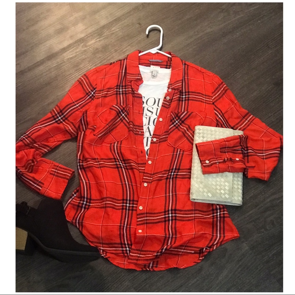 Red plaid shirt